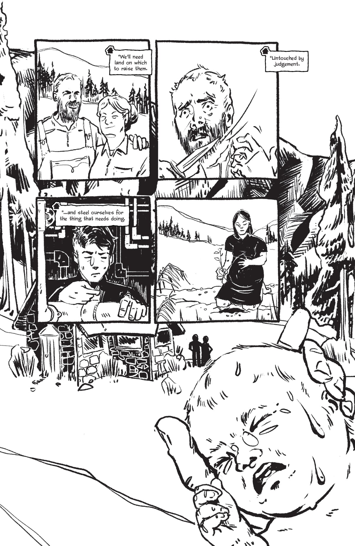 You'll Never Leave This Place Alive #1: B&W Preview NYCC Ashcan