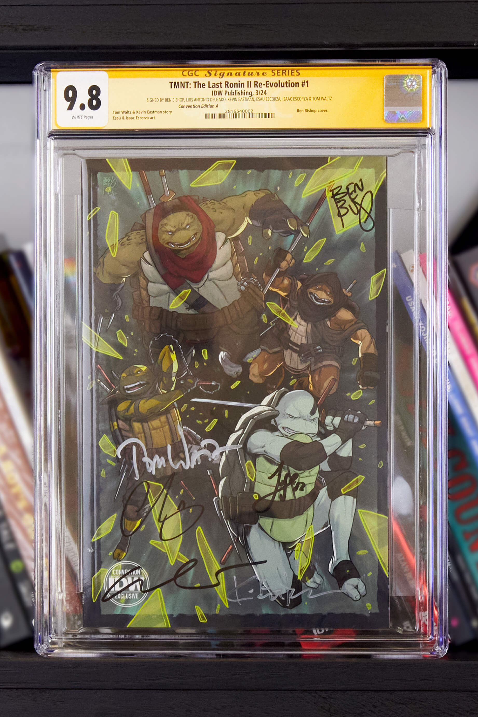 Teenage Mutant Ninja Turtles: The Last Ronin II--Re-Evolution #1 Convention Exclusive Non-Lenticular - Signed and CGC Graded