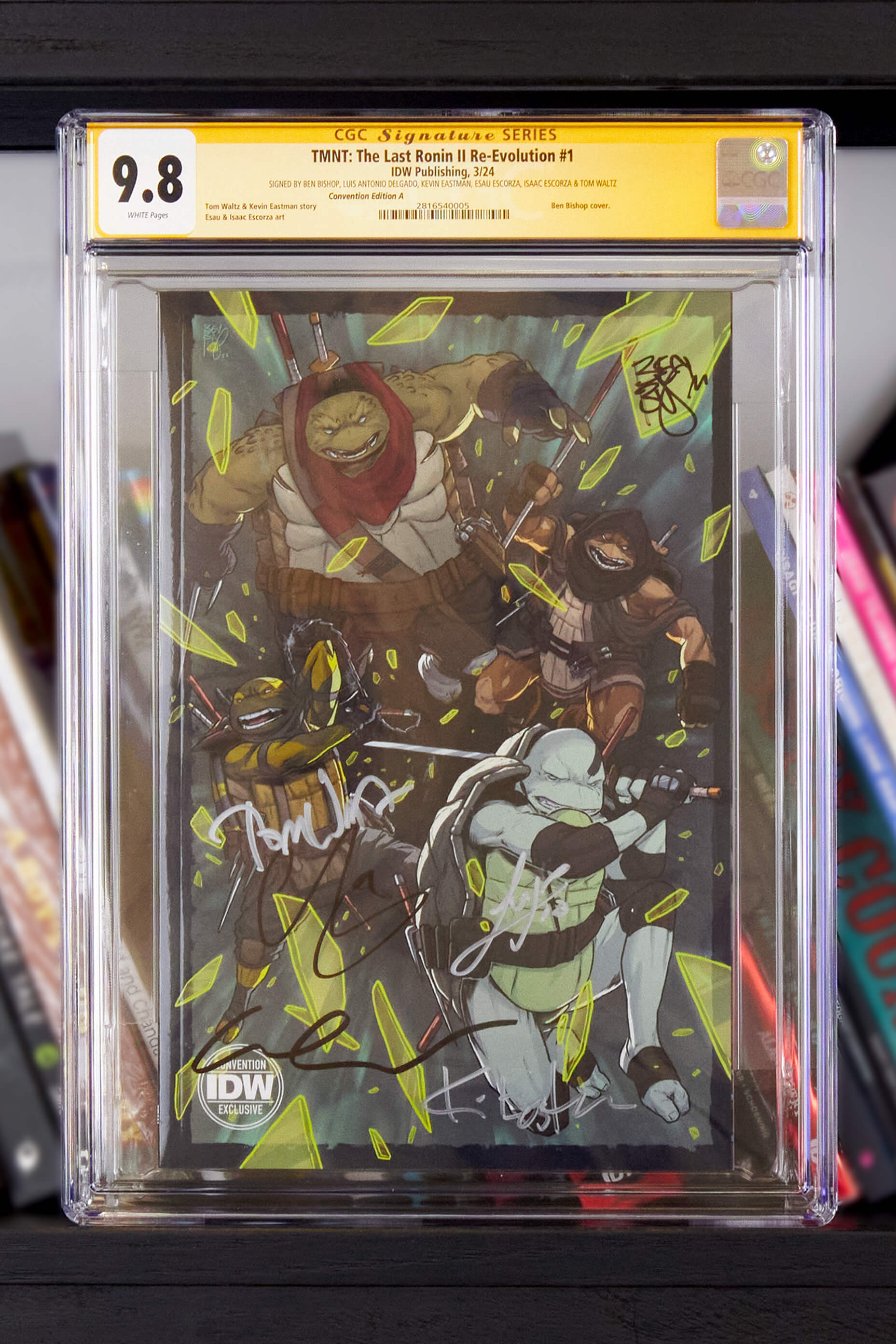 Teenage Mutant Ninja Turtles: The Last Ronin II--Re-Evolution #1 Convention Exclusive Non-Lenticular - Signed and CGC Graded