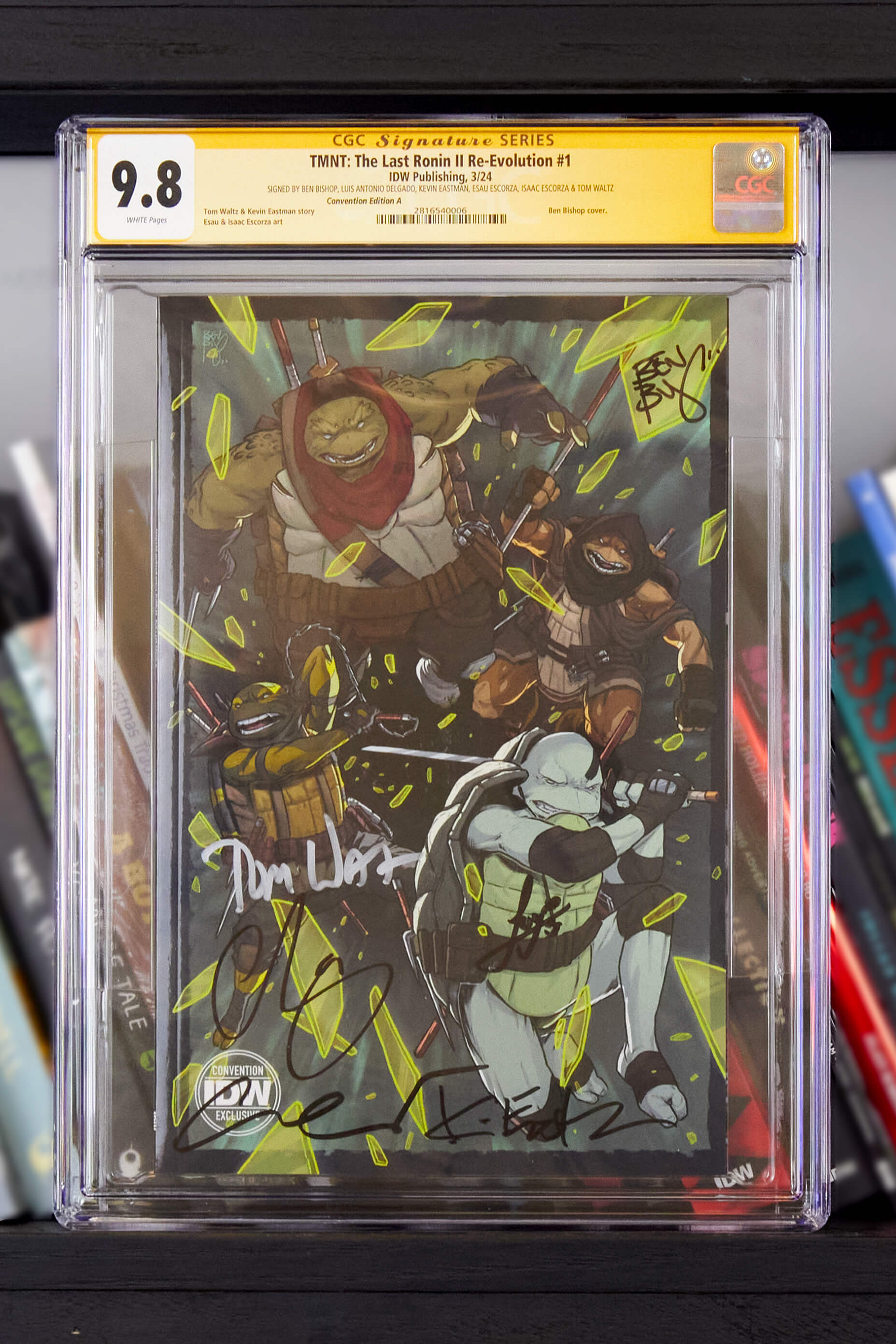 Teenage Mutant Ninja Turtles: The Last Ronin II--Re-Evolution #1 Convention Exclusive Non-Lenticular - Signed and CGC Graded