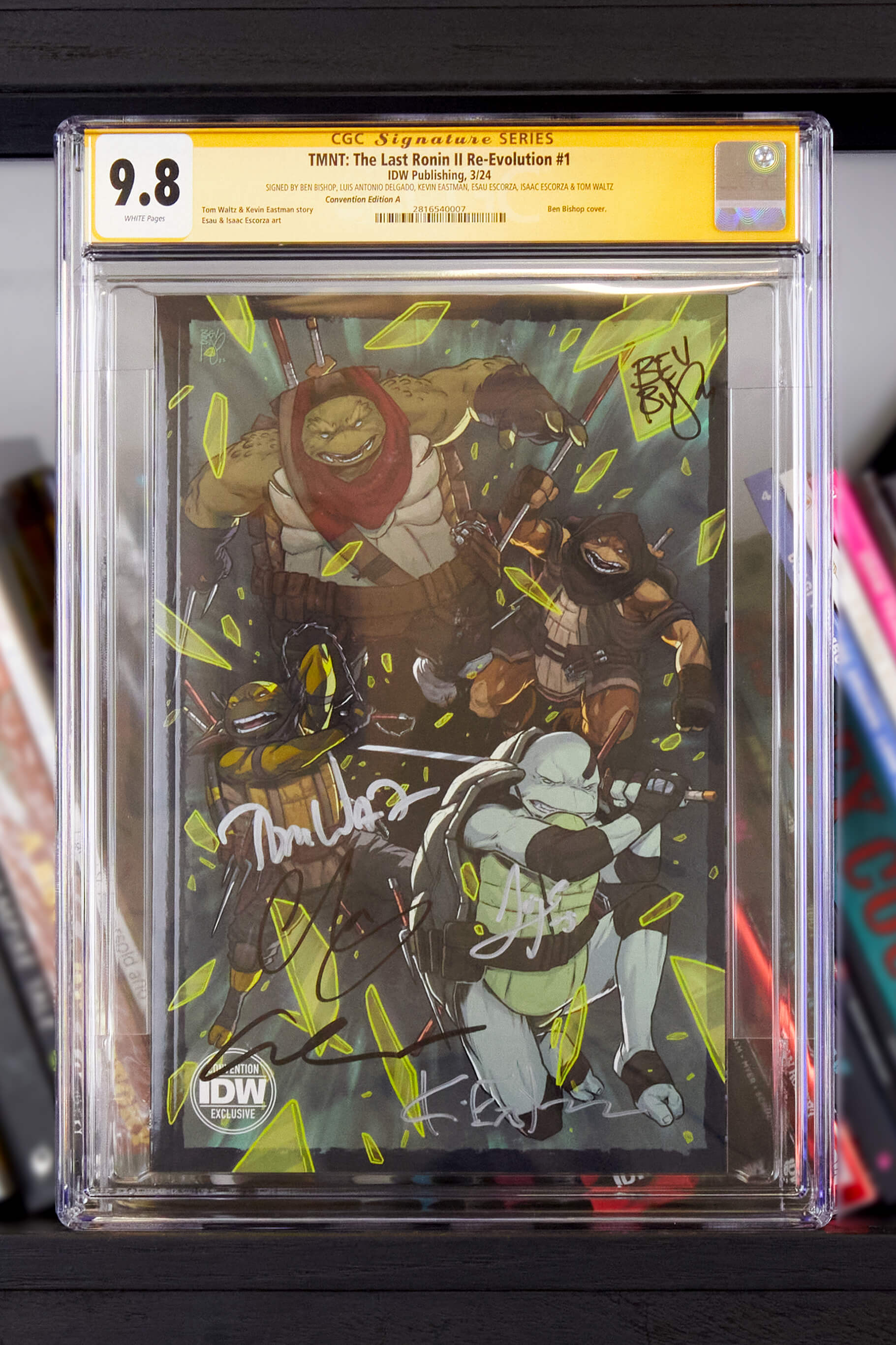 Teenage Mutant Ninja Turtles: The Last Ronin II--Re-Evolution #1 Convention Exclusive Non-Lenticular - Signed and CGC Graded