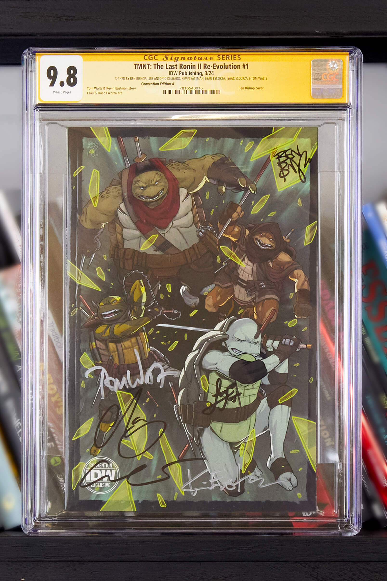 Teenage Mutant Ninja Turtles: The Last Ronin II--Re-Evolution #1 Convention Exclusive Non-Lenticular - Signed and CGC Graded