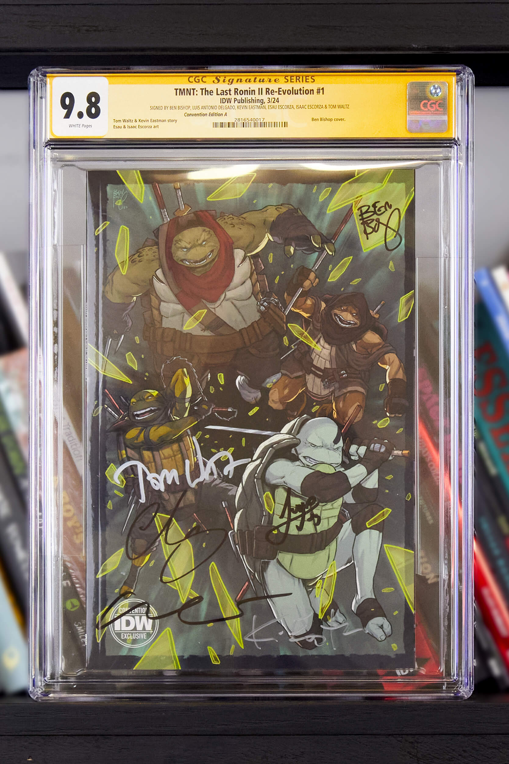 Teenage Mutant Ninja Turtles: The Last Ronin II--Re-Evolution #1 Convention Exclusive Non-Lenticular - Signed and CGC Graded