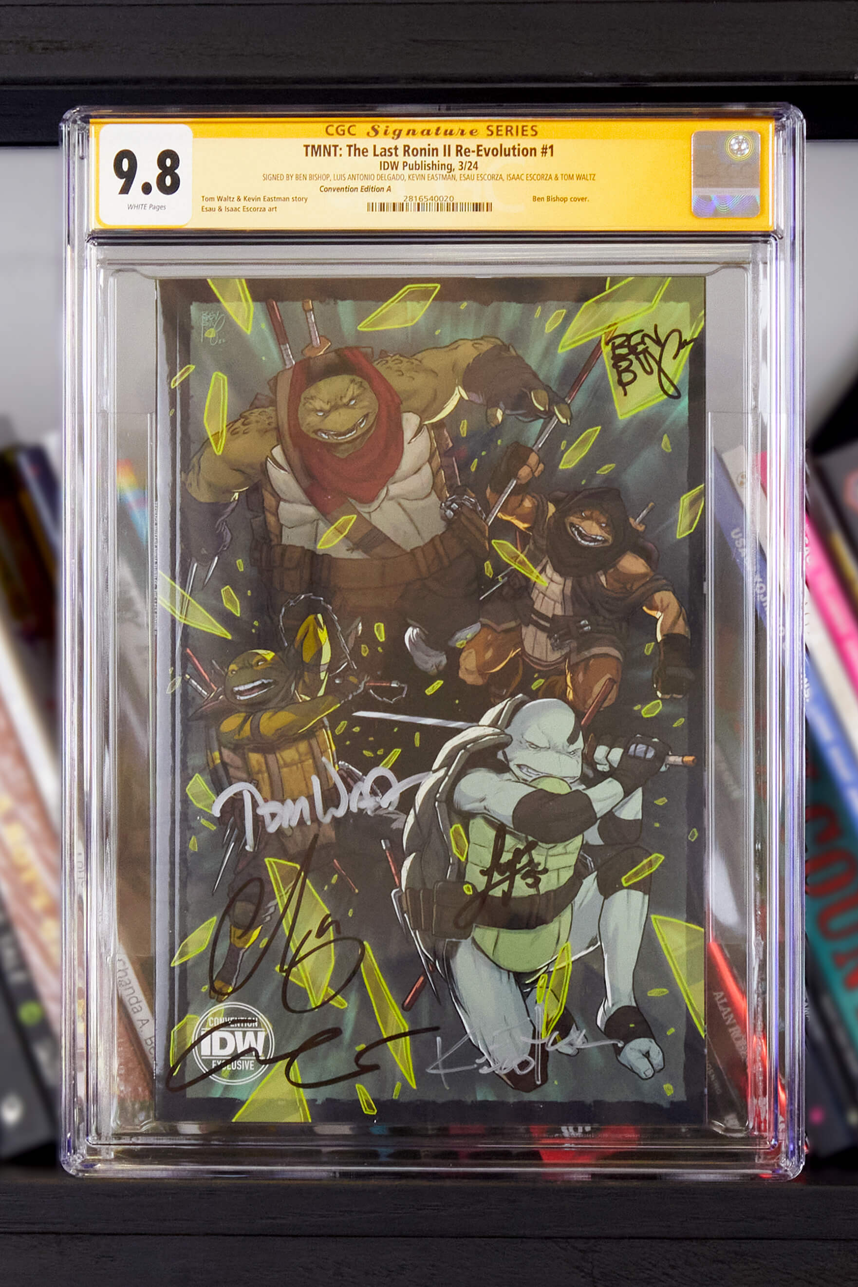 Teenage Mutant Ninja Turtles: The Last Ronin II--Re-Evolution #1 Convention Exclusive Non-Lenticular - Signed and CGC Graded