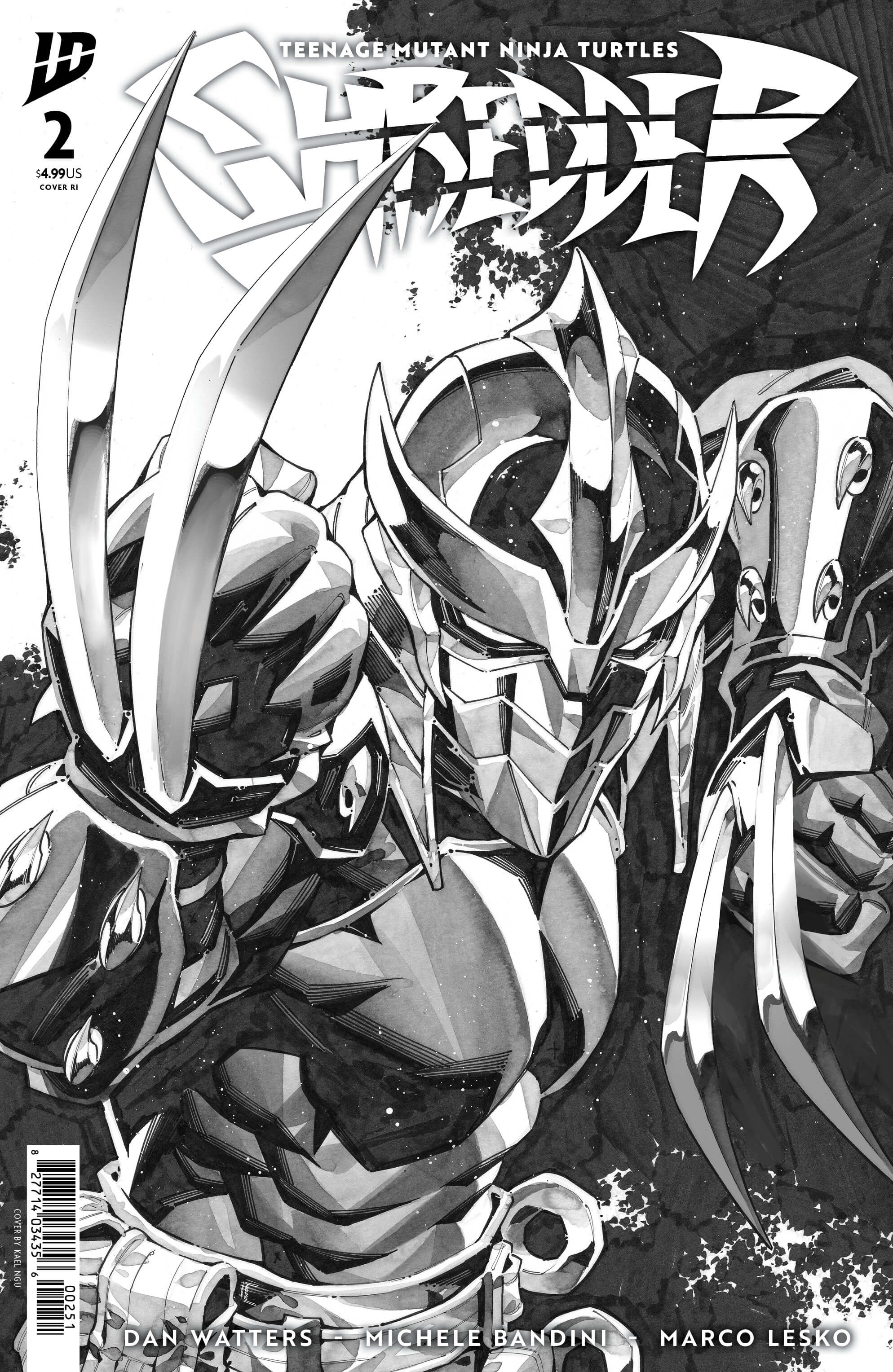 Teenage Mutant Ninja Turtles: Shredder #2 Variant RI (25) (Ngu B&W)