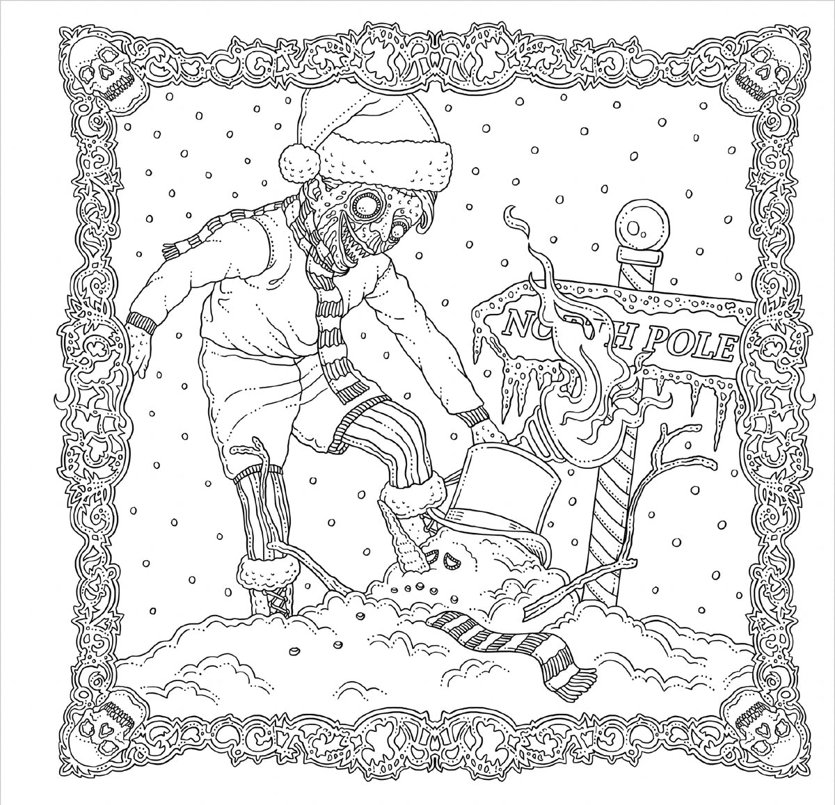 The Beauty of Horror: Haunted Holidays Coloring Book