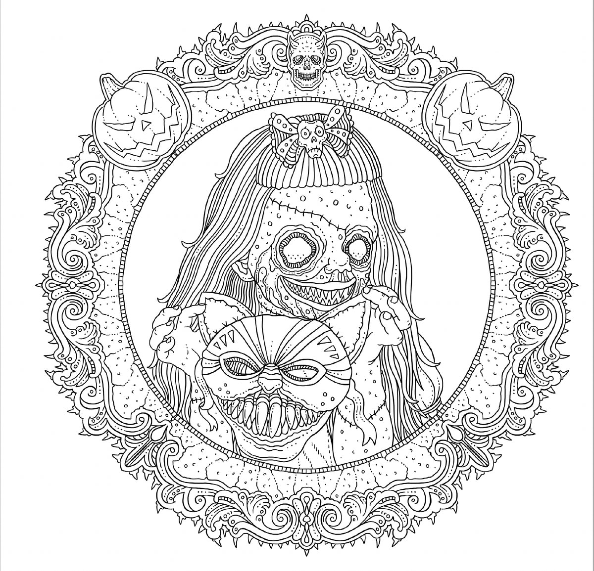 The Beauty of Horror: Haunted Holidays Coloring Book