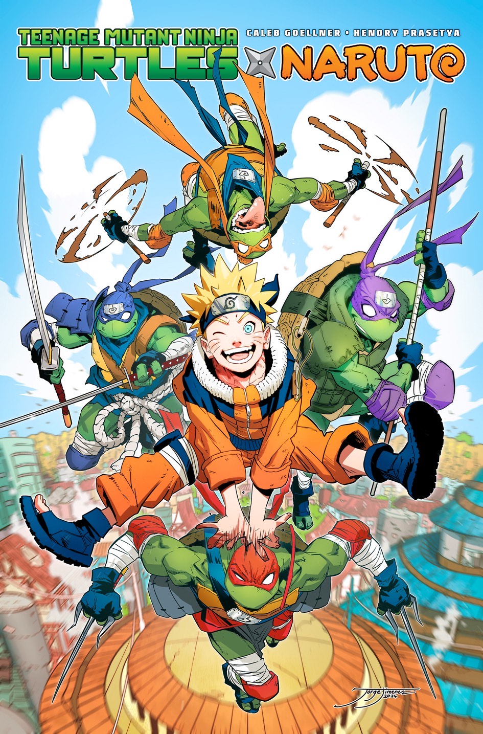 アメコミ Turtles x Naruto 1-4巻セット タートルズ ナルト Teenage Mutant Ninja Turtles x Naruto – IDW Publishing