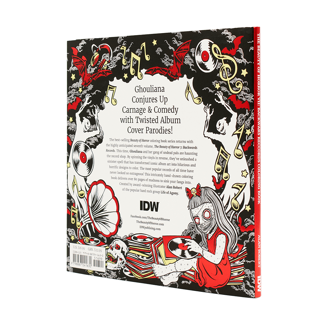 The Beauty of Horror 7: Backwards Records Coloring Book
