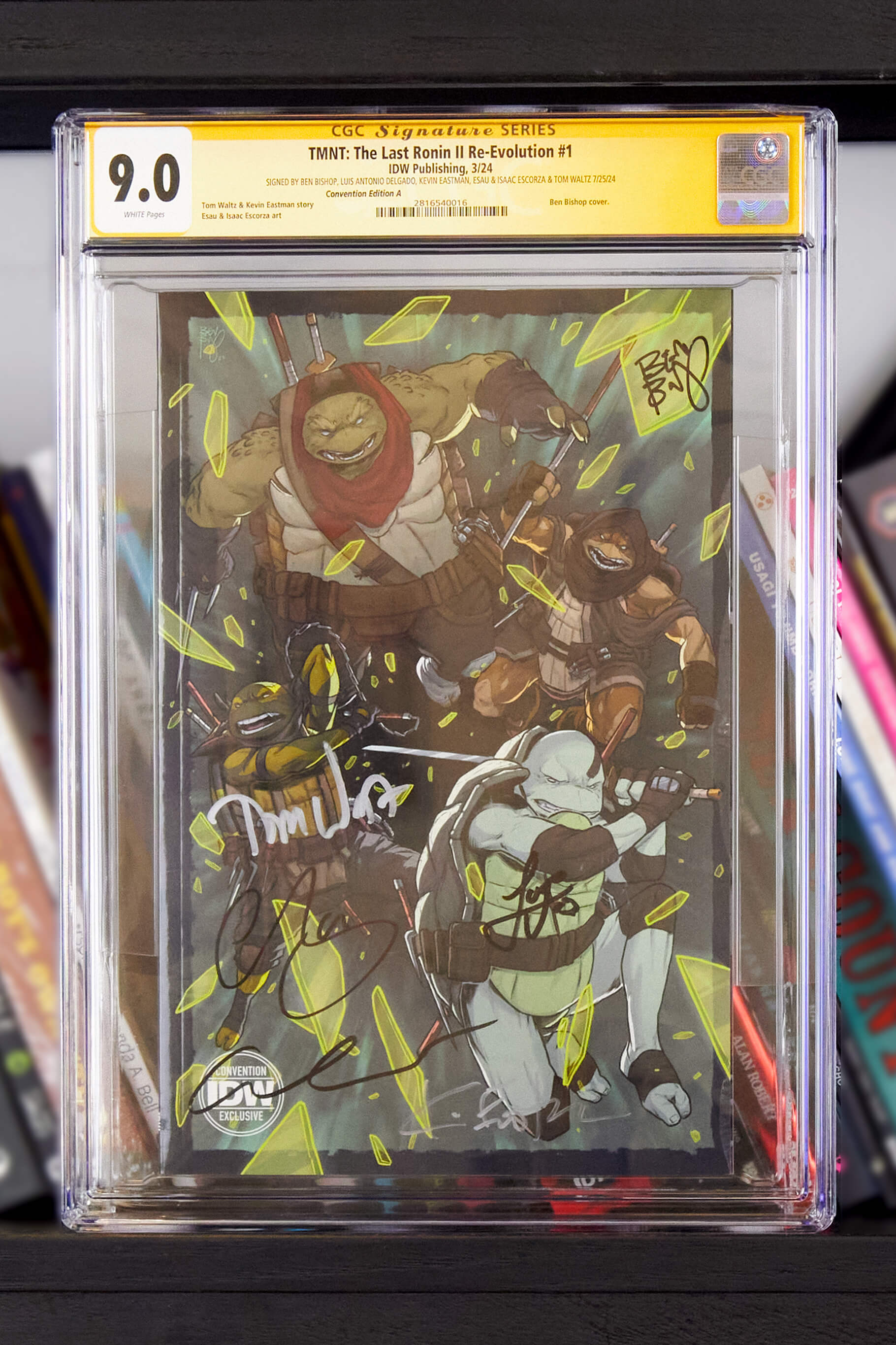 Teenage Mutant Ninja Turtles: The Last Ronin II--Re-Evolution #1 Convention Exclusive Non-Lenticular - Signed and CGC Graded