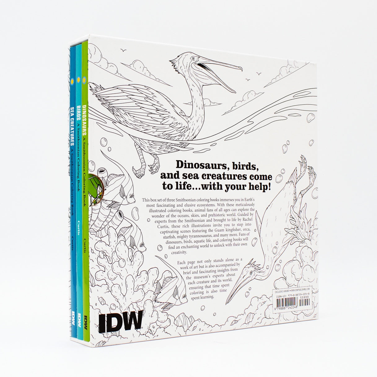 Animals: A Smithsonian Coloring Book Slipcase - IDW Exclusive