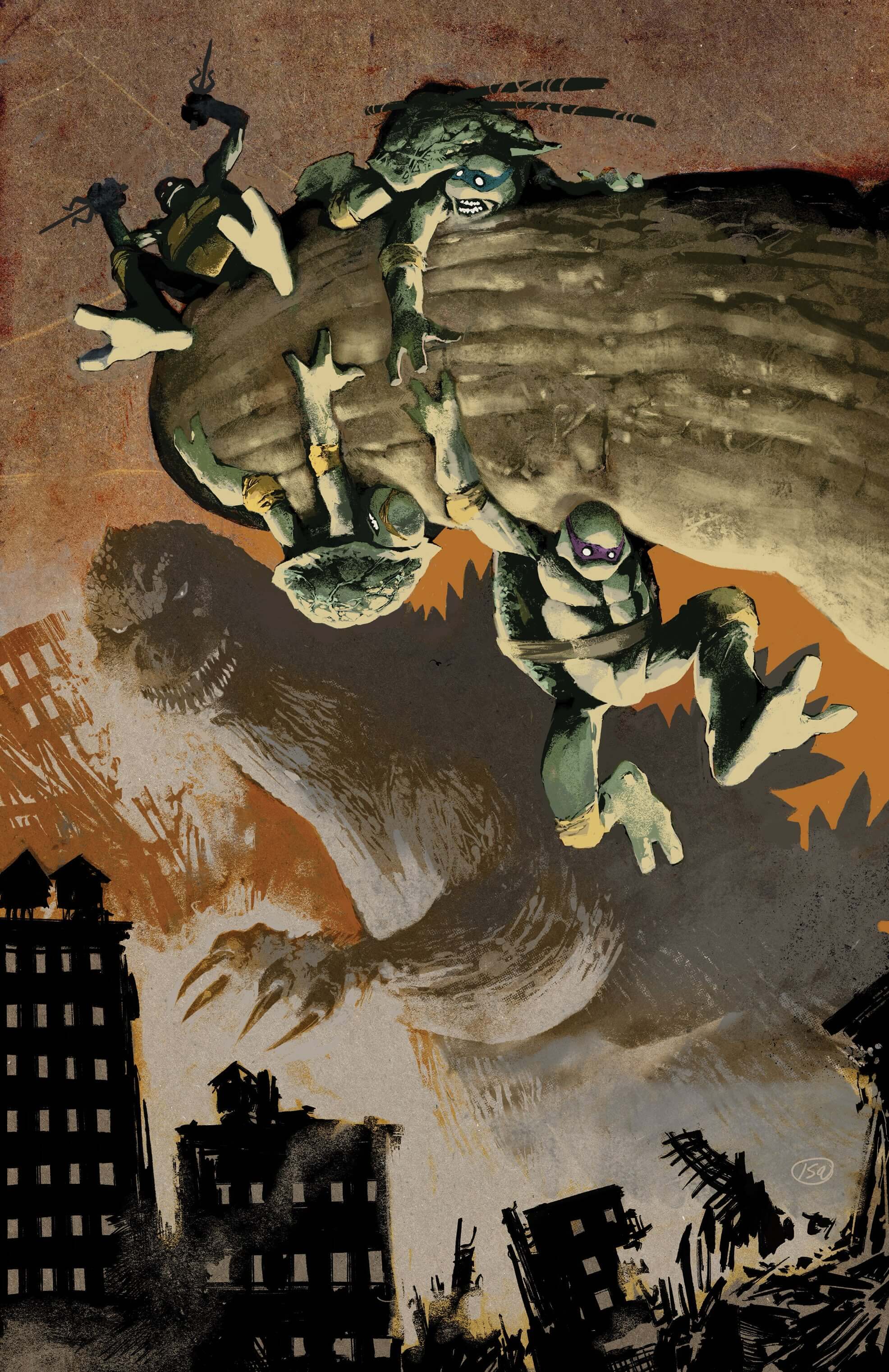 ninja turtles x monsters Teenage Mutant Ninja Turtles x Godzilla #1