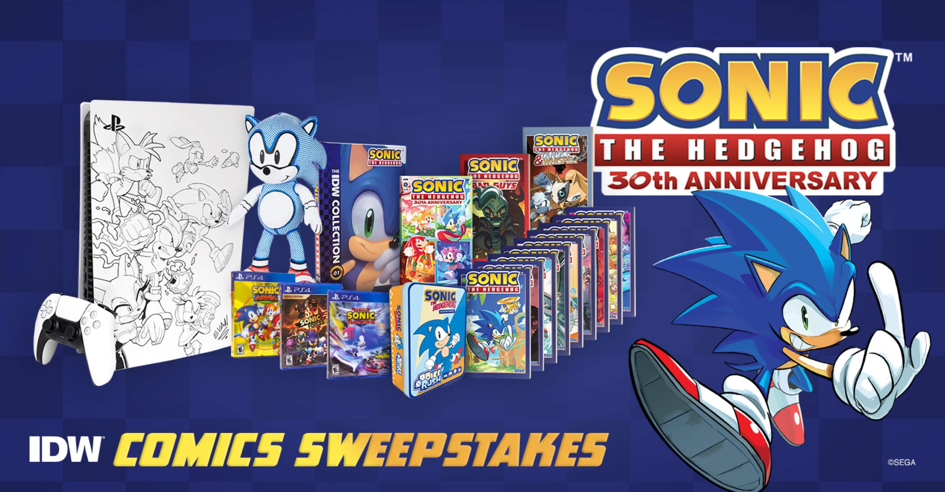 The Sonic 30th Anniversary IDW Comics Sweepstakes