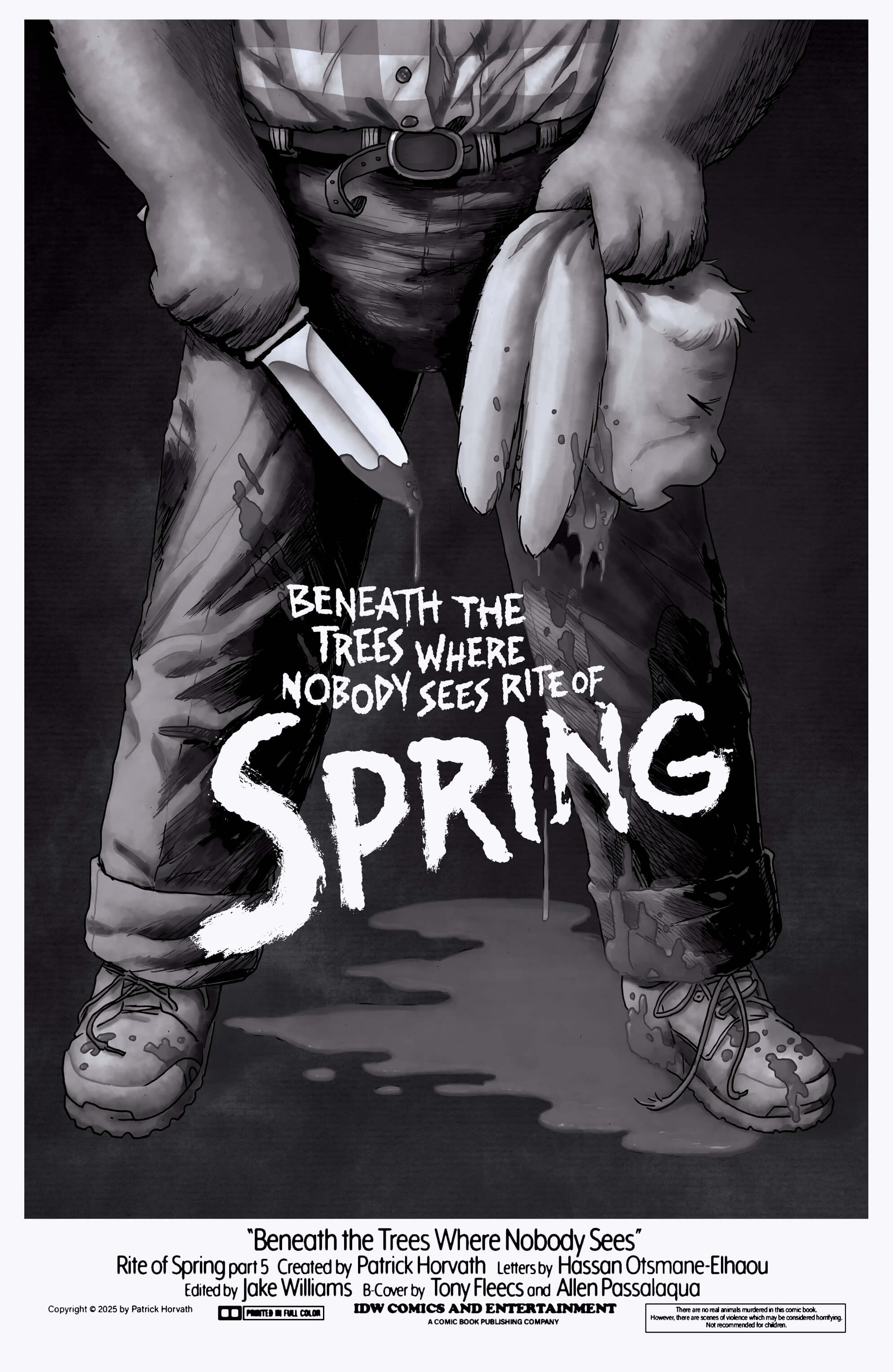 Beneath the Trees Where Nobody Sees: Rite of Spring #5 Variant RI (25) (Fleecs B&W)