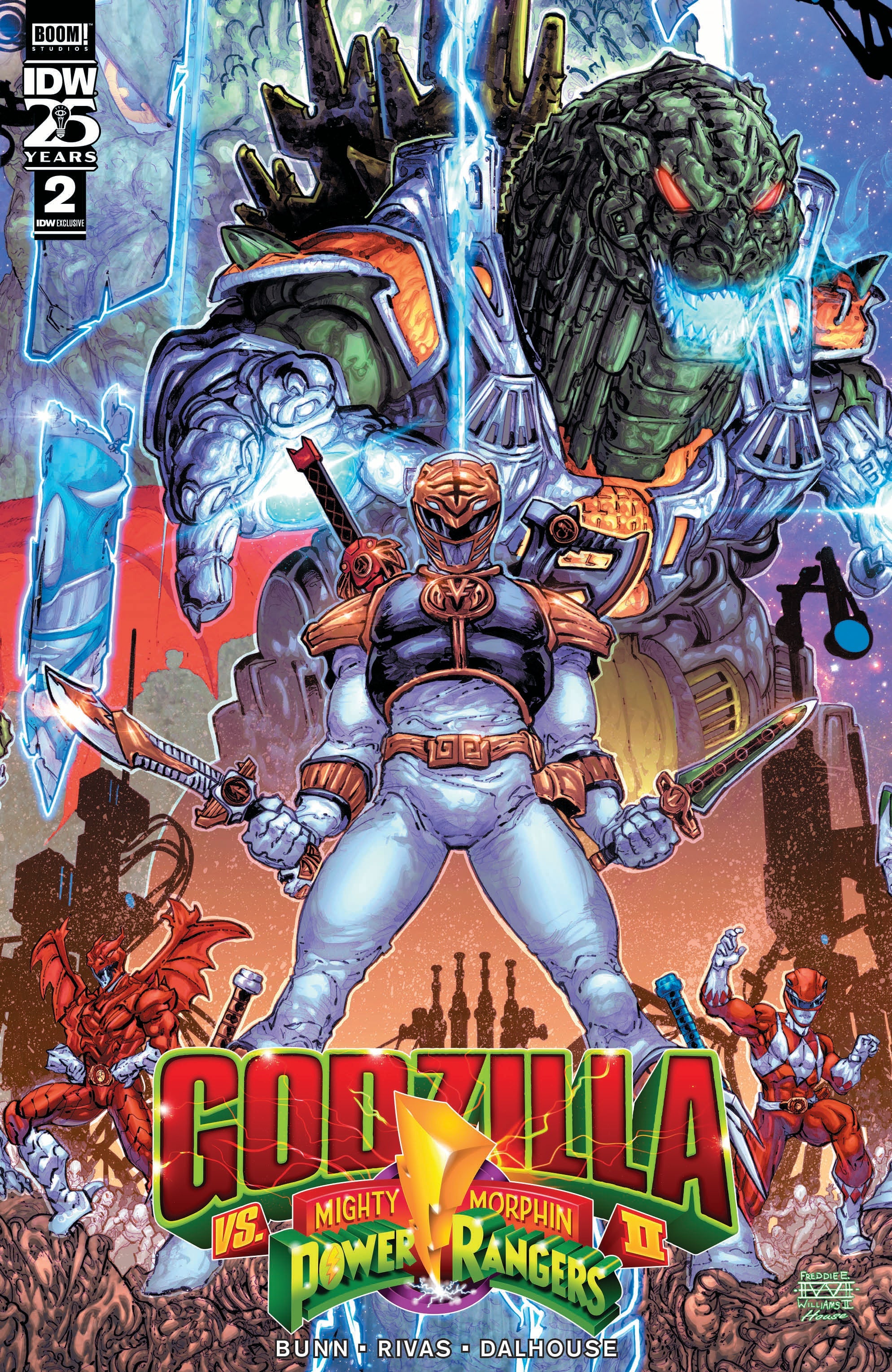 Godzilla Vs. The Mighty Morphin Power Rangers II #2 Foil Exclusive