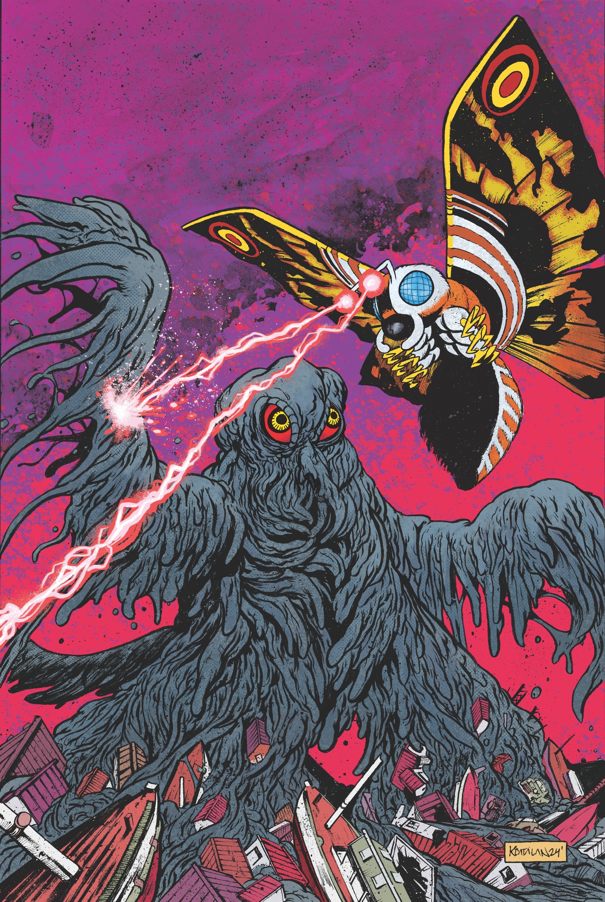 Godzilla Rivals: Mothra Vs. Hedorah - IDW Exclusive