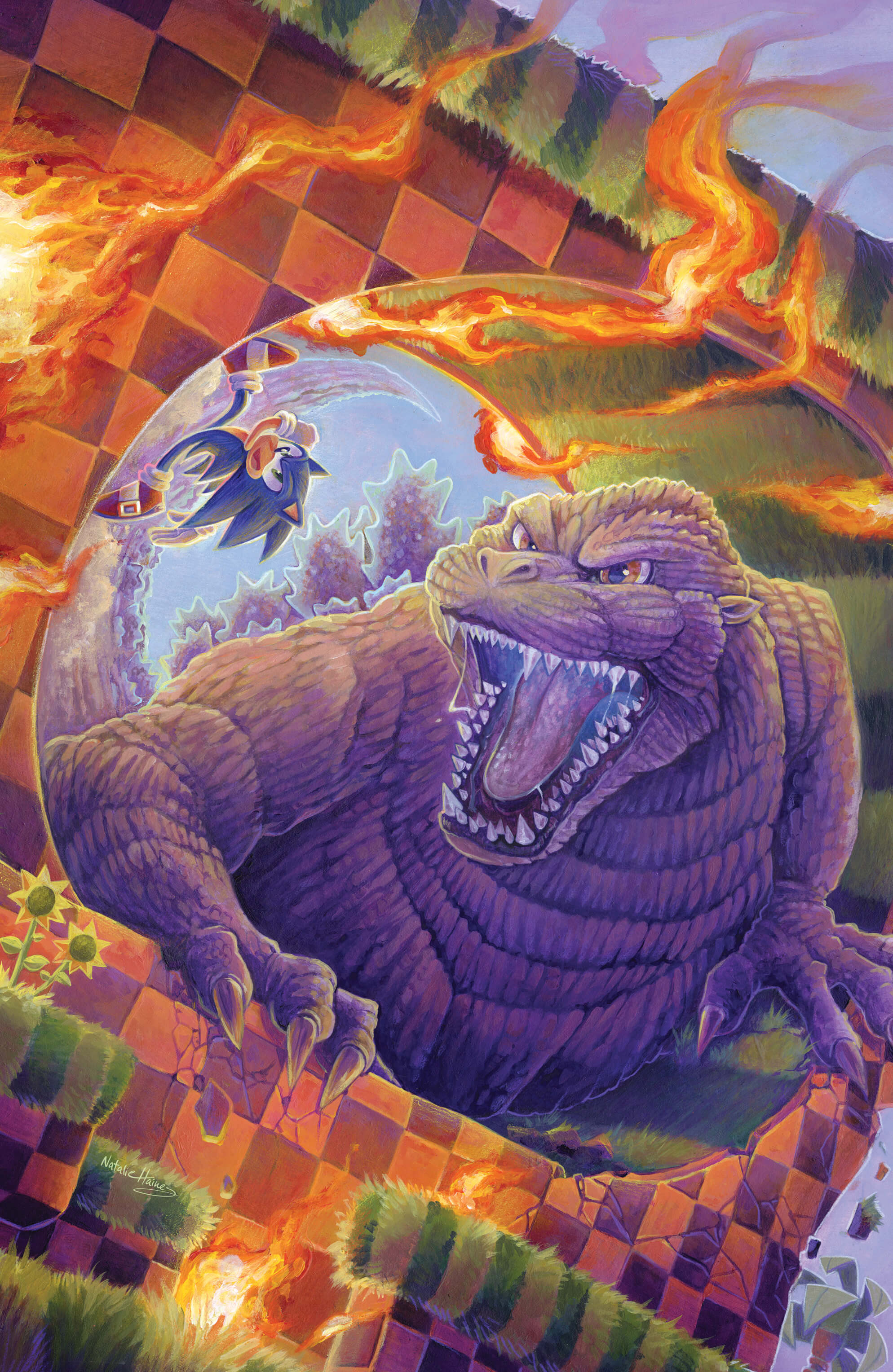 Sonic the Hedgehog x Godzilla #1 - IDW SDCC Exclusive