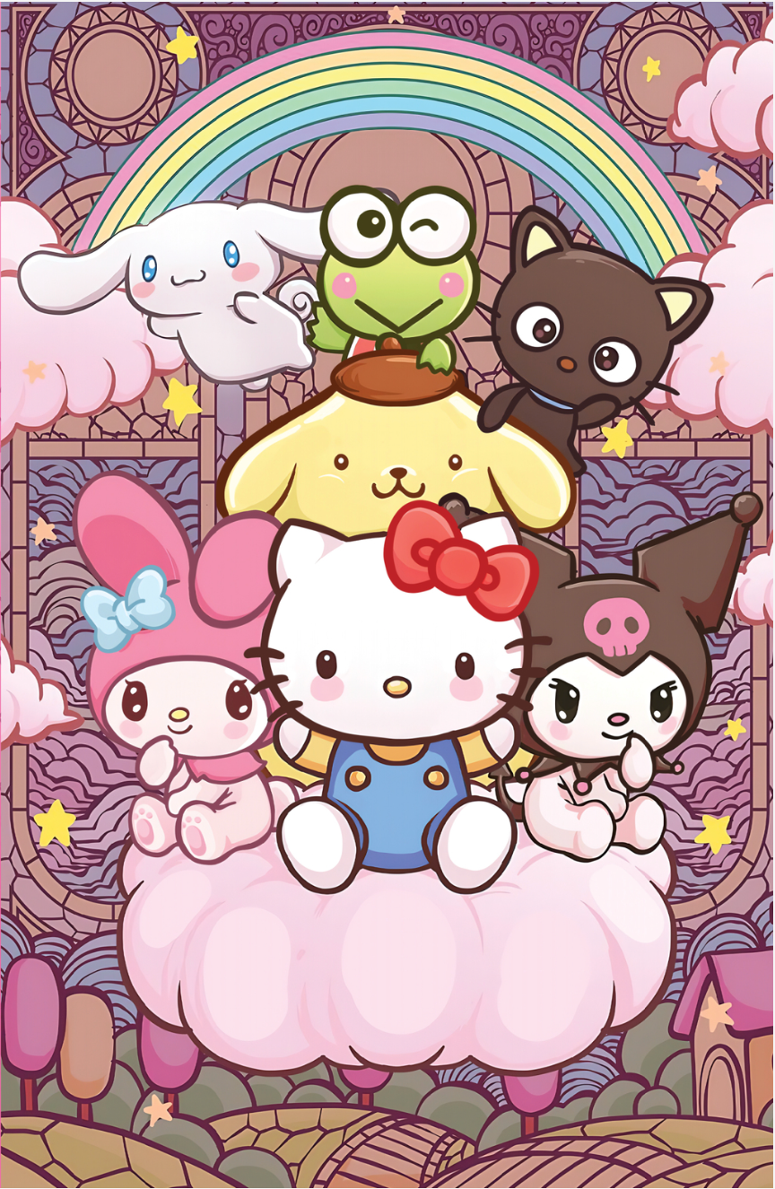 Hello Kitty and Friends: Hello World! #1 RE Card WRAP: Kickstradomis Art A