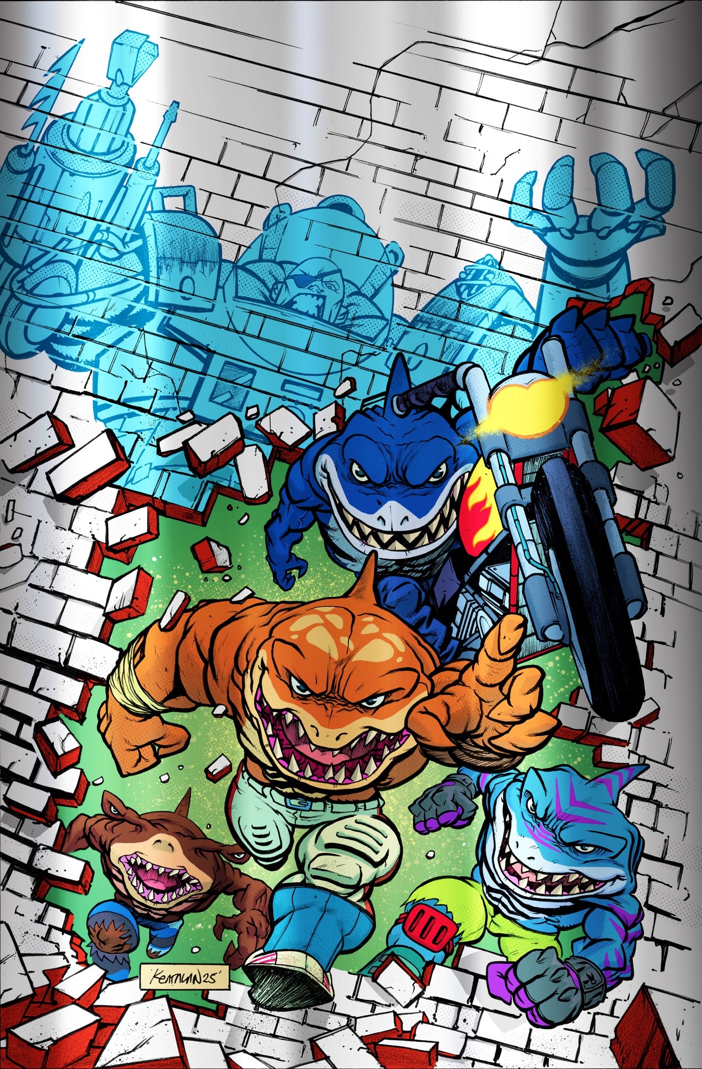 Street Sharks #1 - IDW Foil Exclusive