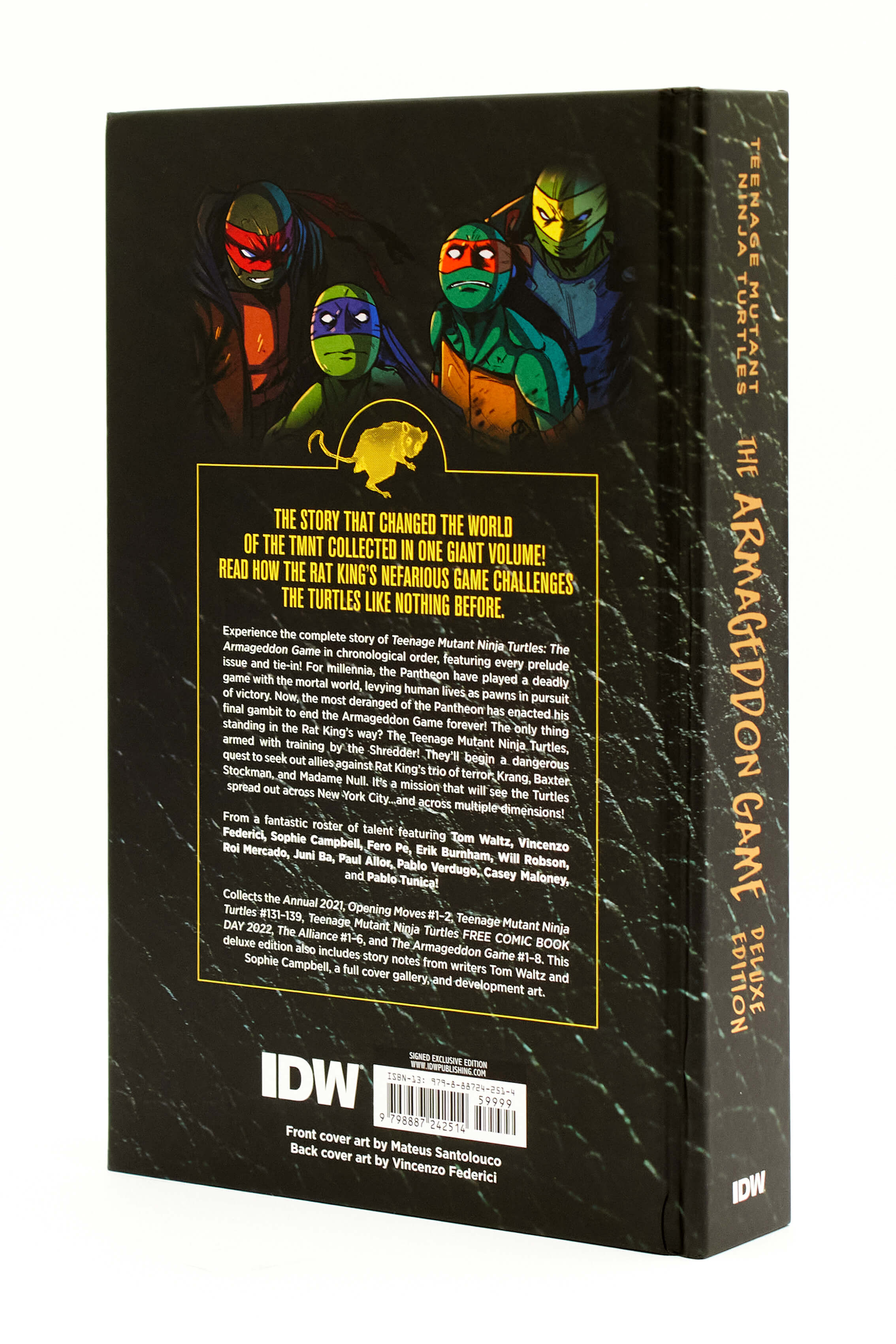 Teenage Mutant Ninja Turtles: The Armageddon Game Deluxe Edition - Signed IDW Hardcover Exclusive