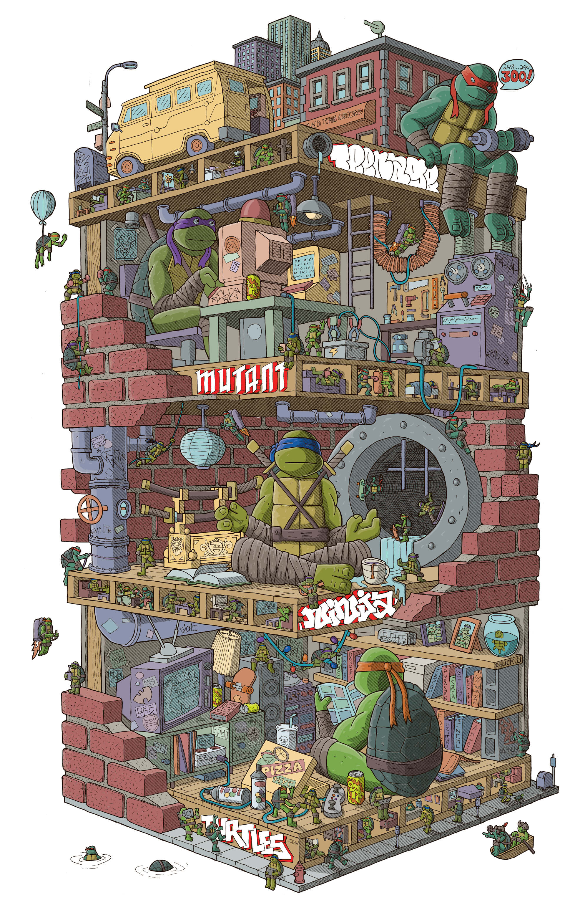 Teenage Mutant Ninja Turtles #20: 300th Issue Special - IDW SDCC Exclusive
