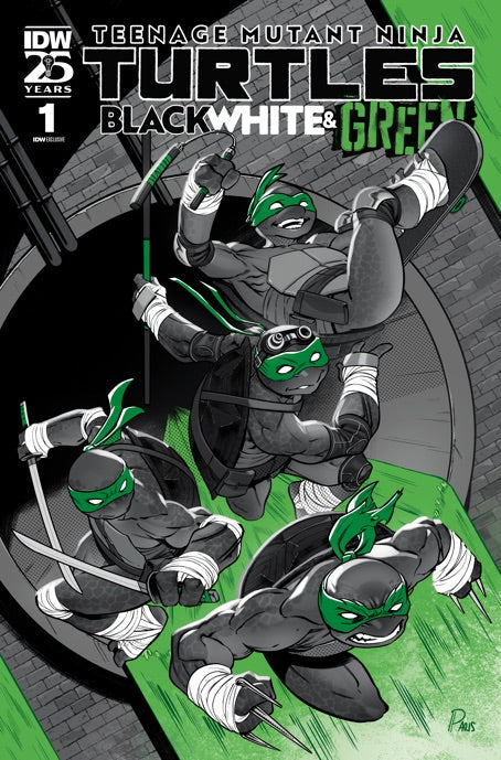 Teenage Mutant Ninja Turtles: Black, White, and Green #1 - IDW Exclusive
