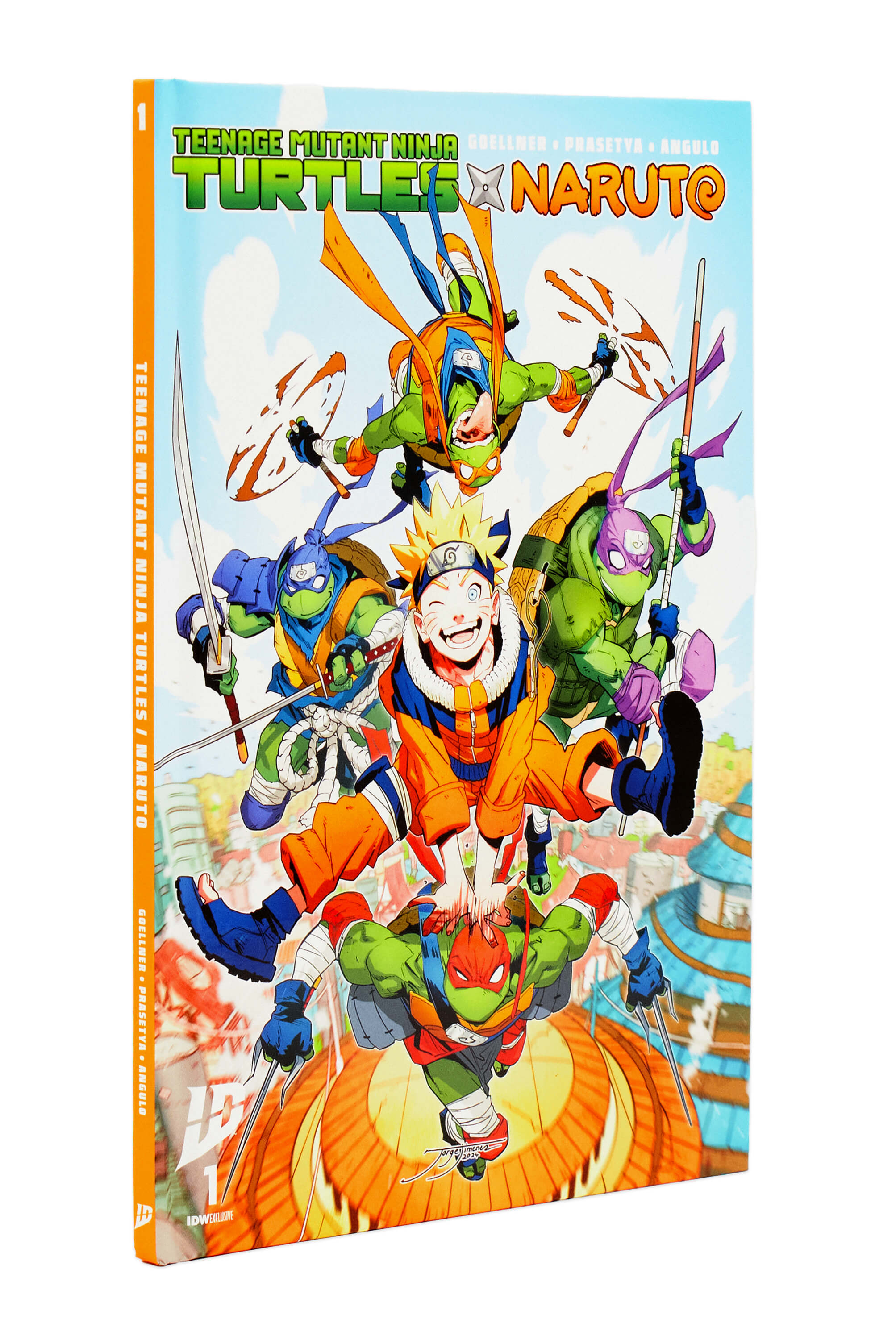 Teenage Mutant Ninja Turtles x Naruto #1 - IDW Hardcover Exclusive